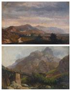 Faustino Joli (1814-1876), Toegeschreven aan - Paesaggio, Antiek en Kunst