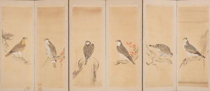 Bybu kamerscherm - Rijstpapier - Japan - Edo Periode, Antiek en Kunst, Antiek | Overige Antiek