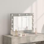 vidaXL Make-up Spiegel met LED Verlichting Betongrijs, Huis en Inrichting, Woonaccessoires | Spiegels, Verzenden, Nieuw