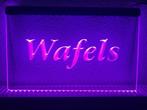 Wafels wafel neon bord lamp LED verlichting reclame lichtbak, Verzamelen, Verzenden, Nieuw