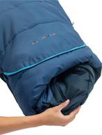 Vaude Kobel Adjust 500 Ii Slaapzak Blauw Regular / Left, Caravans en Kamperen, Slaapzakken, Ophalen of Verzenden, Nieuw