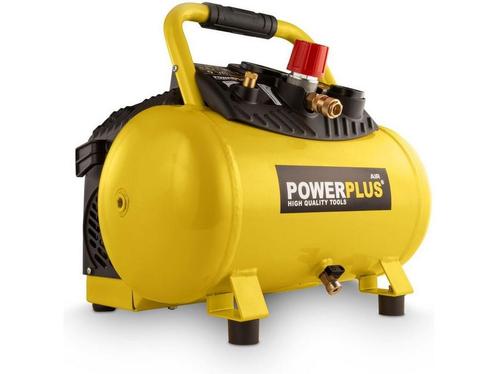 Powerplus POWX1723 Compressor - Luchtcompressor - 1100W - 10, Huis en Inrichting, Woonaccessoires | Overige, Zo goed als nieuw
