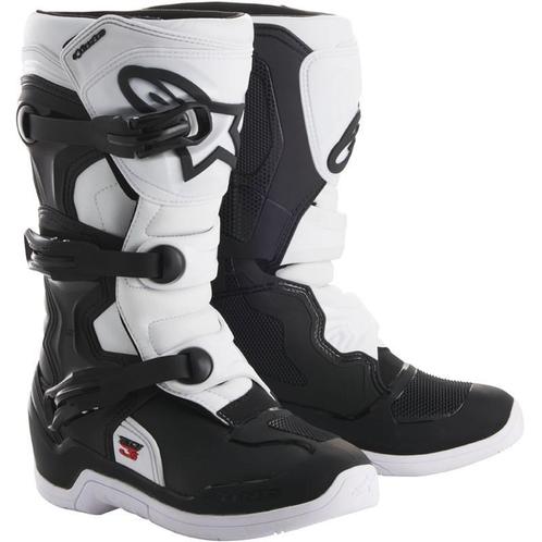 Kinder Crosslaarzen Alpinestars Tech 3S - Zwart / Wit, Motoren, Kleding | Motorkleding, Kinderen, Nieuw met kaartje, Motorcrosskleding