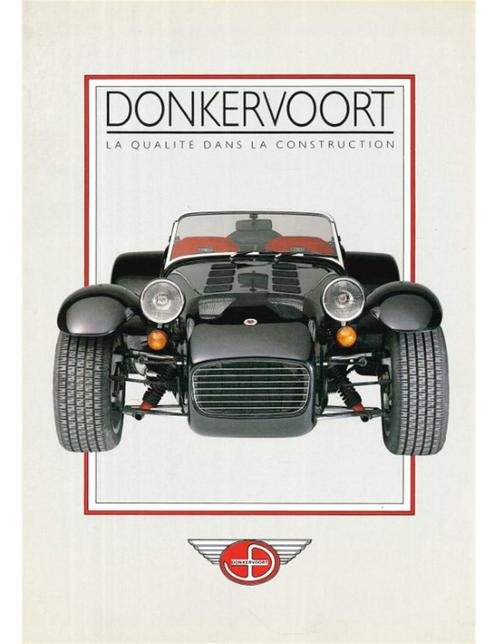 1989 DONKERVOORT S8A BROCHURE FRANS, Boeken, Auto's | Folders en Tijdschriften
