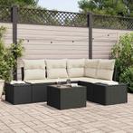 vidaXL Tuin Sofa Set met kussen met opslag 5 pcs Bruin en, Tuin en Terras, Tuinsets en Loungesets, Verzenden, Nieuw, Rotan