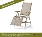 Sieger Cadiz ligstoel aluminium/textilene - Champagne/natuur, Ophalen of Verzenden, Nieuw, Overige materialen