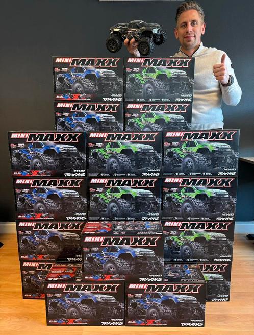 20x Traxxas Mini Maxx BL-2S Monster Truck RTR vanaf €289!, Hobby en Vrije tijd, Modelbouw | Radiografisch | Auto's, Auto offroad