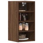 vidaXL Hangkast Riga 30x29,5x60 cm bewerkt hout bruin, Huis en Inrichting, Verzenden, Nieuw, Bruin