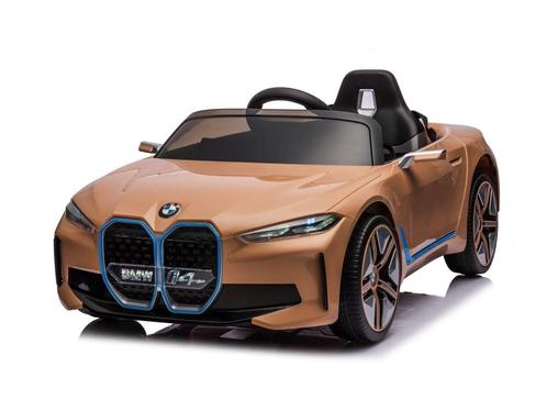 BMW i4, elektrische kinderauto, 12v, leren zitje, muziekmodu, Kinderen en Baby's, Speelgoed | Buiten | Accuvoertuigen, Nieuw, Ophalen of Verzenden