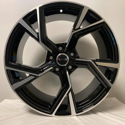 20 inch velgen Avus AF20 zwart polish | Audi A6 – Q5 - Etron, Auto-onderdelen, Banden en Velgen, Nieuw, 20 inch, Ophalen of Verzenden