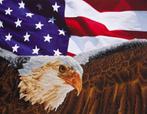 Diamond DotzÂ® Eagle and Flag - Diamond Painting (80x64 cm), Hobby en Vrije tijd, Ophalen of Verzenden, Nieuw