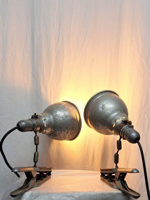 Ianiro Italy - Spotlight (2) - Metaal - Spot met klemvoet, Antiek en Kunst, Antiek | Wandborden en Tegels