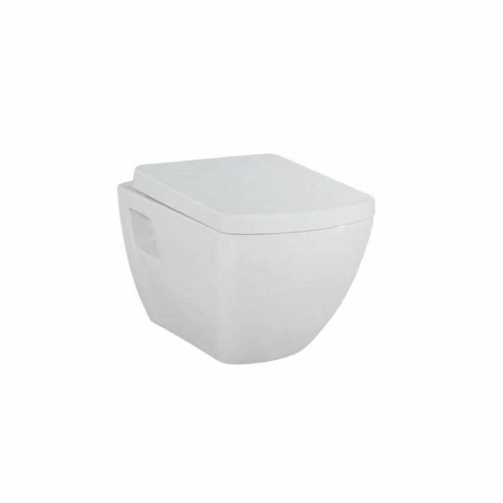 Wandcloset Creavit Design Square met Bidet Keramiek Wit, Doe-het-zelf en Verbouw, Sanitair, Ophalen of Verzenden