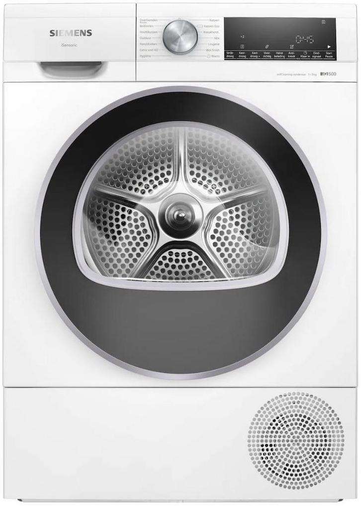 SIEMENS WQ45G2D7NL DROGER 9KG, Witgoed en Apparatuur, Wasdrogers, Overige typen, Nieuw, Anti-kreukfase, Ophalen of Verzenden