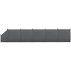 HKC Schuttingpanelen set vierkant/schuin 183x973cm grijs, Verzenden, Nieuw