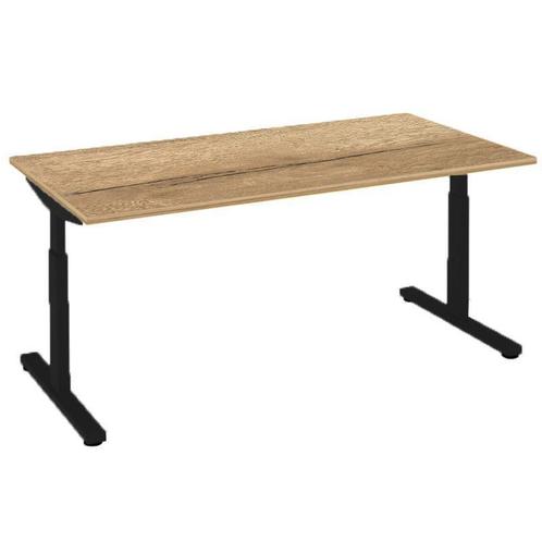 Instelbaar bureau - aanbieding natuur eiken bladen 160/180cm, Huis en Inrichting, Bureaus, Bureau, Nieuw, In hoogte verstelbaar