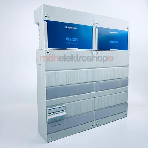 Groepenkast Hager | 3 Fase | 475 x 440 mm | 2 x VKG22S, Doe-het-zelf en Verbouw, Elektra en Kabels, Nieuw, Ophalen of Verzenden