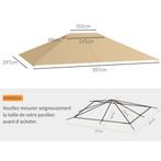 Vervangend Dak Voor Paviljoen 4 X 3m, Waterafstotend Paviljo, Tuin en Terras, Verzenden, Nieuw