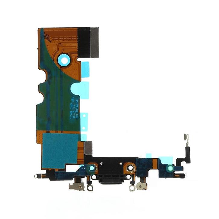 iPhone 8 dock connector - zwart, Telecommunicatie, Mobiele telefoons | Toebehoren en Onderdelen