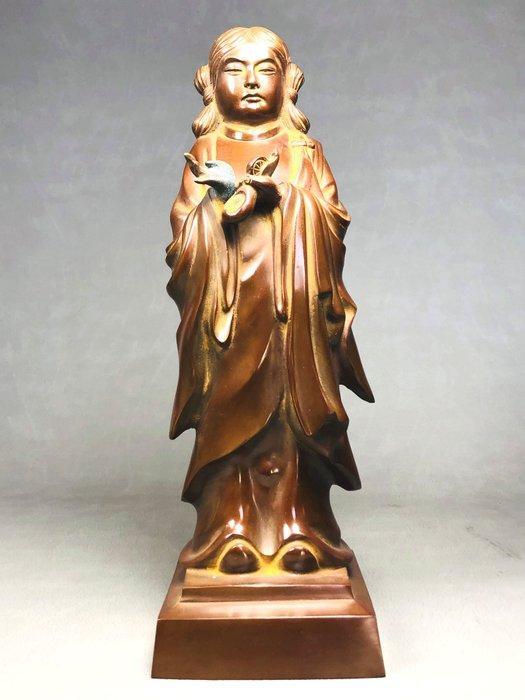 Brons, Oude bronzen standbeeld van Prince Shotoku, Antiek en Kunst, Antiek | Overige Antiek