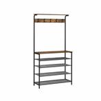 Hoppa! HSR408B01 Kapstok Bruin-Zwart van €89 voor €43, Huis en Inrichting, Woonaccessoires | Kapstokken, Ophalen of Verzenden