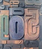 Drukblokken - XL oude typografische letterblokjes - Italië -
