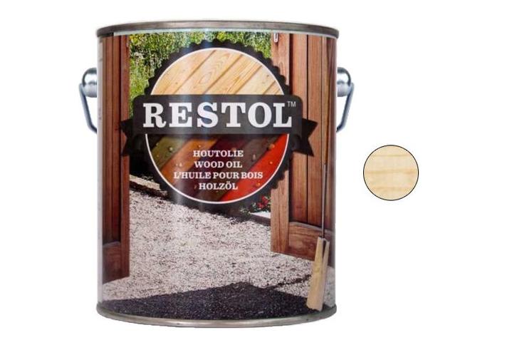 Restol Restol houtolie zijdeglans 2,5 liter, naturel uv, Doe-het-zelf en Verbouw, Verf, Beits en Lak, Nieuw, Verzenden