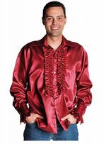 Rouches blouse luxe bordeaux rood, Ophalen of Verzenden, Nieuw