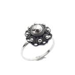 Zilveren ring met Zeeuws knopje, Sieraden, Tassen en Uiterlijk, Ringen, Gebruikt, Zilver, Zilver, Verzenden