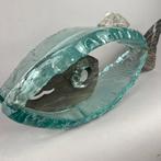 Andrzej Rafalski - sculptuur, LARGE -Glass Fish- hand nade -, Antiek en Kunst