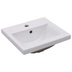 Wastafel Inbouw Wit - Topdeal! OP=OP - Badkamer Upgrade, Huis en Inrichting, Badkamer | Badkamermeubels, Minder dan 50 cm, Nieuw