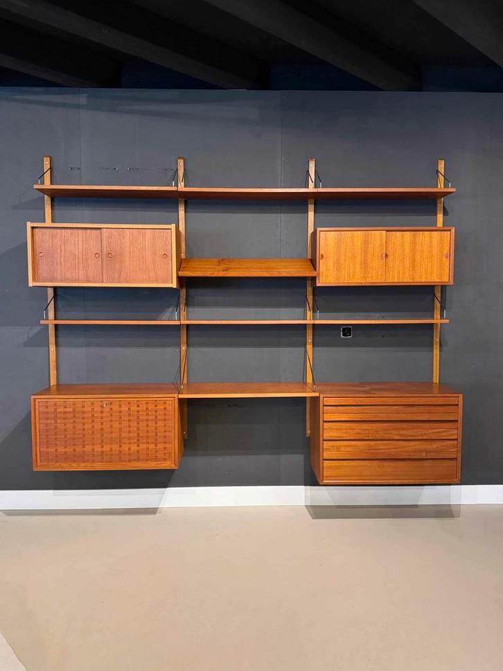Wand Systeem | Royal System | Poul Cadovius | Teak, Huis en Inrichting, Kasten | Wandmeubels, Ophalen of Verzenden