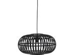 Indy - Bamboe Hanglamp - Ø44 cm - E27 Fitting - Zwart, Huis en Inrichting, Verzenden, Nieuw
