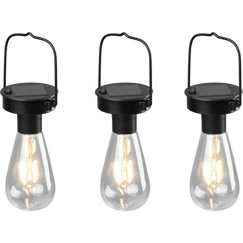 LED Hanglamp met Zonne-energie 3 Pack - Trion Camira - Dag, Tuin en Terras, Buitenverlichting, Overige typen, Nieuw, Led, IJzer