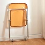 Klapstoel set van 4 Pornainen 74x46x47 cm oranje transparant, Verzenden, Nieuw