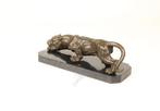 Beeld, Milo - Panter - 10 kg - 13.8 cm - Brons, Antiek en Kunst