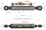 Hydraulische Topstang Cat. 1-1 (530 - 810 mm) met, Zakelijke goederen, Agrarisch | Tractoren, Ophalen of Verzenden, Nieuw, Overige merken