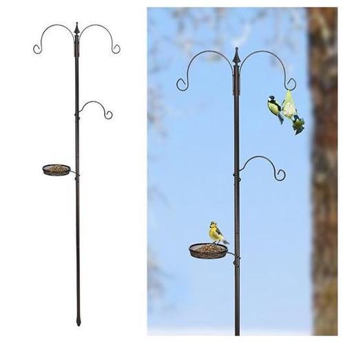 HI Vogelvoederstation standaard - Zwart, Dieren en Toebehoren, Vogels | Toebehoren, Nieuw, Verzenden