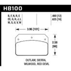 Hawk Wilwood Dynalite Caliper 12mm Street DTC-60 Brake Pads, Ophalen of Verzenden, Nieuw