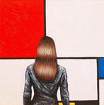 Gerard Boersma (1976) - Composition (painting of a woman, Antiek en Kunst