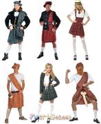 Schotse kleding Verkleedkleding Schot Schotse Kilt Rok Hoed, Ophalen of Verzenden, Nieuw, Carnaval, Kleding