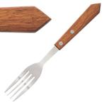 Olympia steakvork met houten heft (12 stuks), Verzenden, Nieuw