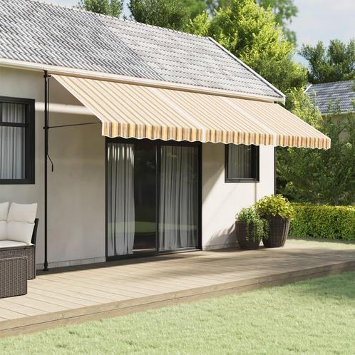 vidaXL Vervangingsdoek voor luifel gestreept 5x3 m, Tuin en Terras, Zonneschermen, Nieuw, Verzenden