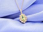 Ketting met hanger - 14 karaat Geel goud - 0.47ct. tw.