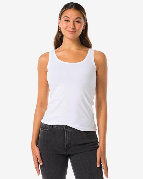 HEMA Damessinglet biologisch katoen wit van €12.99 voor sale, Kleding | Dames, Overige Dameskleding, Nieuw, Verzenden