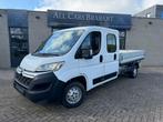 Citroën Jumper 33 2.2 Blue / Dubbel cab/ open laadbak/ 7 per, Auto's, ABS, Stof, Gebruikt, Zwart