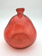 Vaas (2) - Glas - Rojo Teja, Antiek en Kunst
