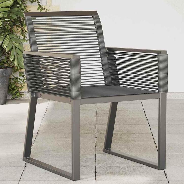 Tuinstoelen 4 st. Zwart Poly Rattan | Gebruikt, Tuin en Terras, Tuinstoelen, Nieuw, Kunststof, Ophalen of Verzenden