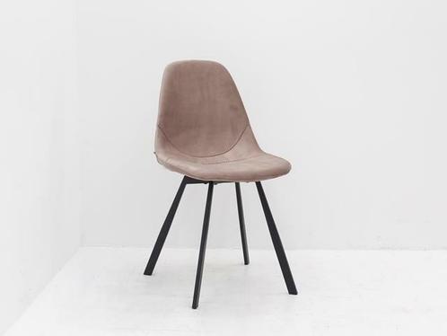 Stoel Bronx71 Logan - velvet Roze - 4-poot zwart, Huis en Inrichting, Stoelen, Gebruikt, Ophalen of Verzenden