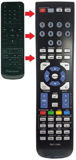 Alternatieve Pioneer AXD7634 / AXD7635 afstandsbediening, Audio, Tv en Foto, Afstandsbedieningen, Verzenden